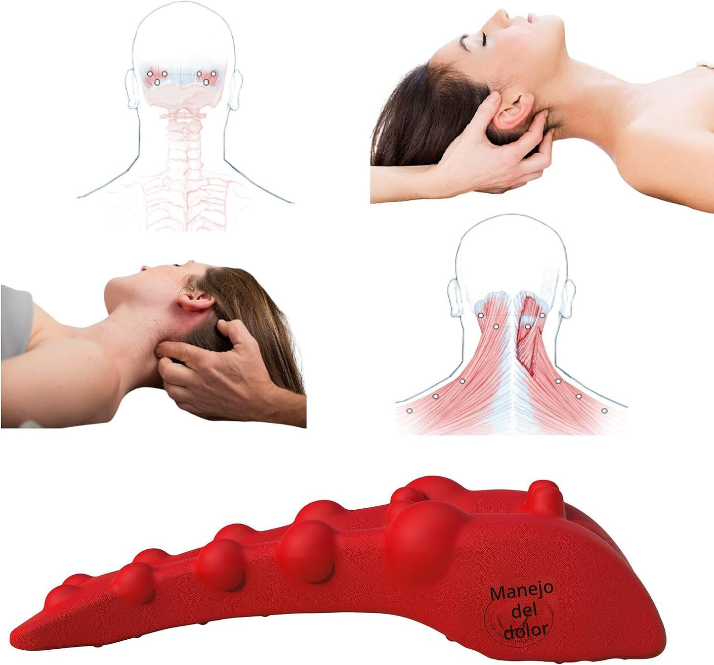LittleMum Masajeador de punto de activación trapecio para cuello, h...