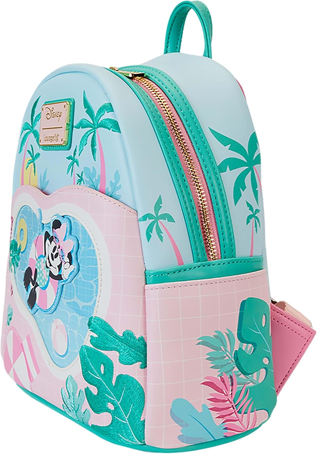 Loungefly Disney Minnie Vacation Style Mini Mochila Junto A La Pisc...