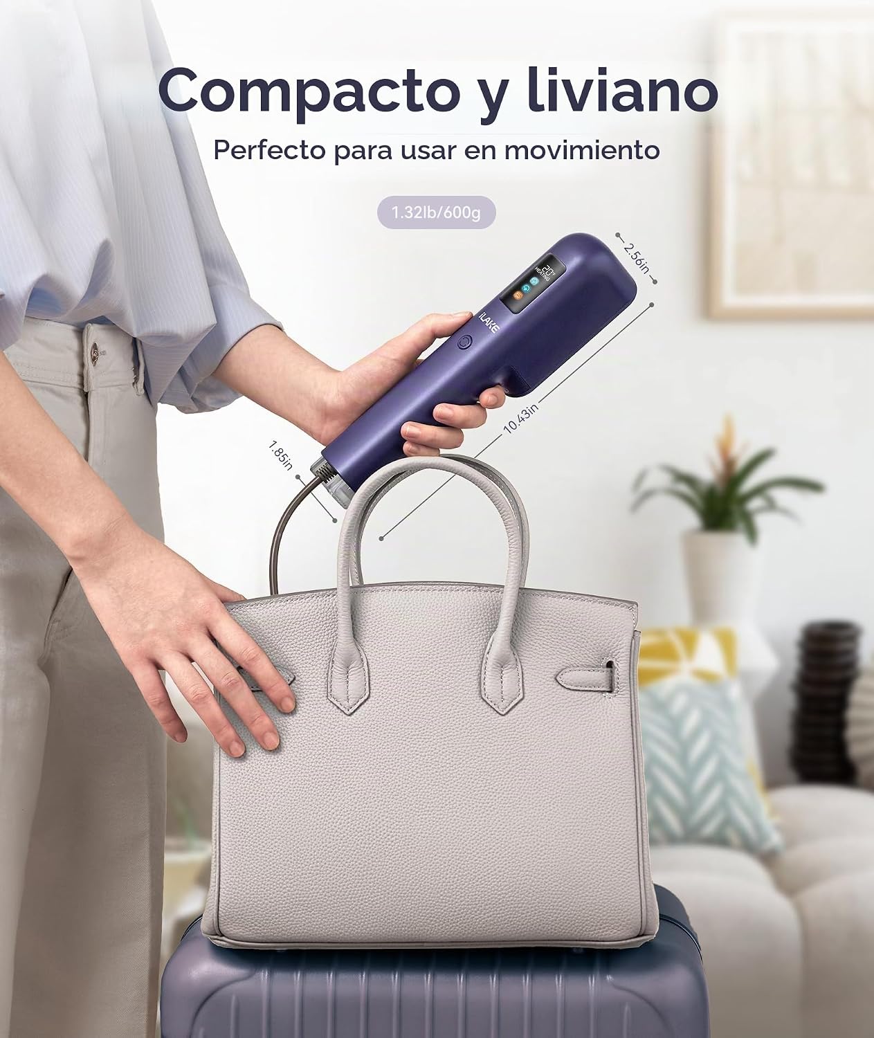 iLake Vaporizador de viaje para ropa, vaporizador de mano de doble...