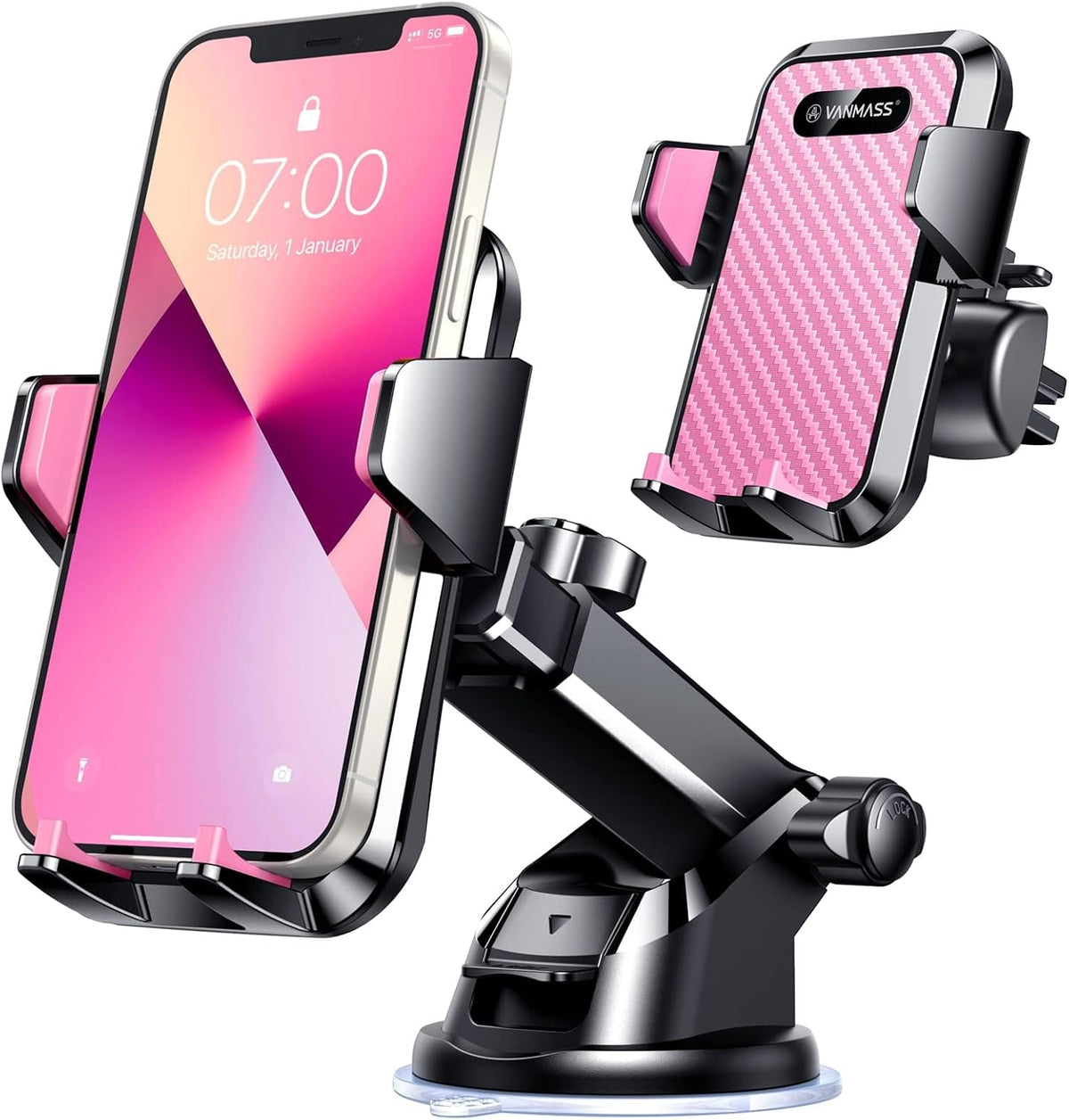 VANMASS Soporte universal para teléfono de automóvil, patente y cer...