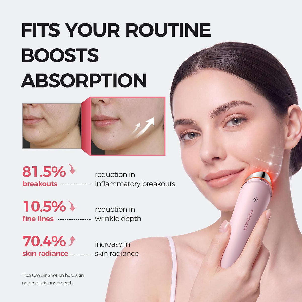 Masajeador facial, dispositivo de belleza portátil para todo tipo d...