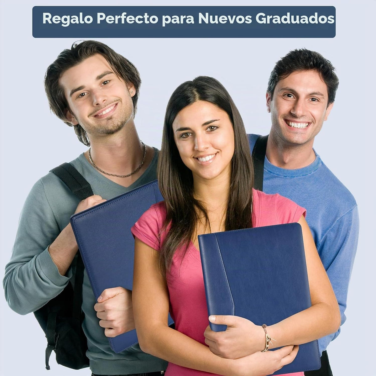 Pacific Mailer carpeta portafolios de piel con cierre, organizador...