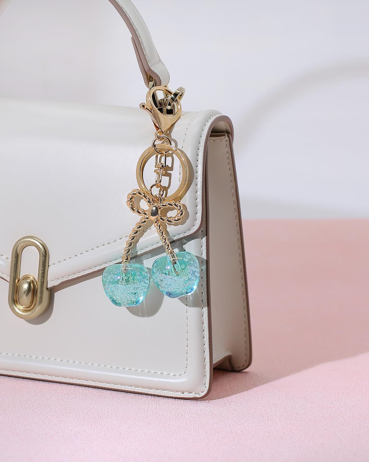 4 dijes para bolsos, bonitos accesorios para bolso y llavero de cer...