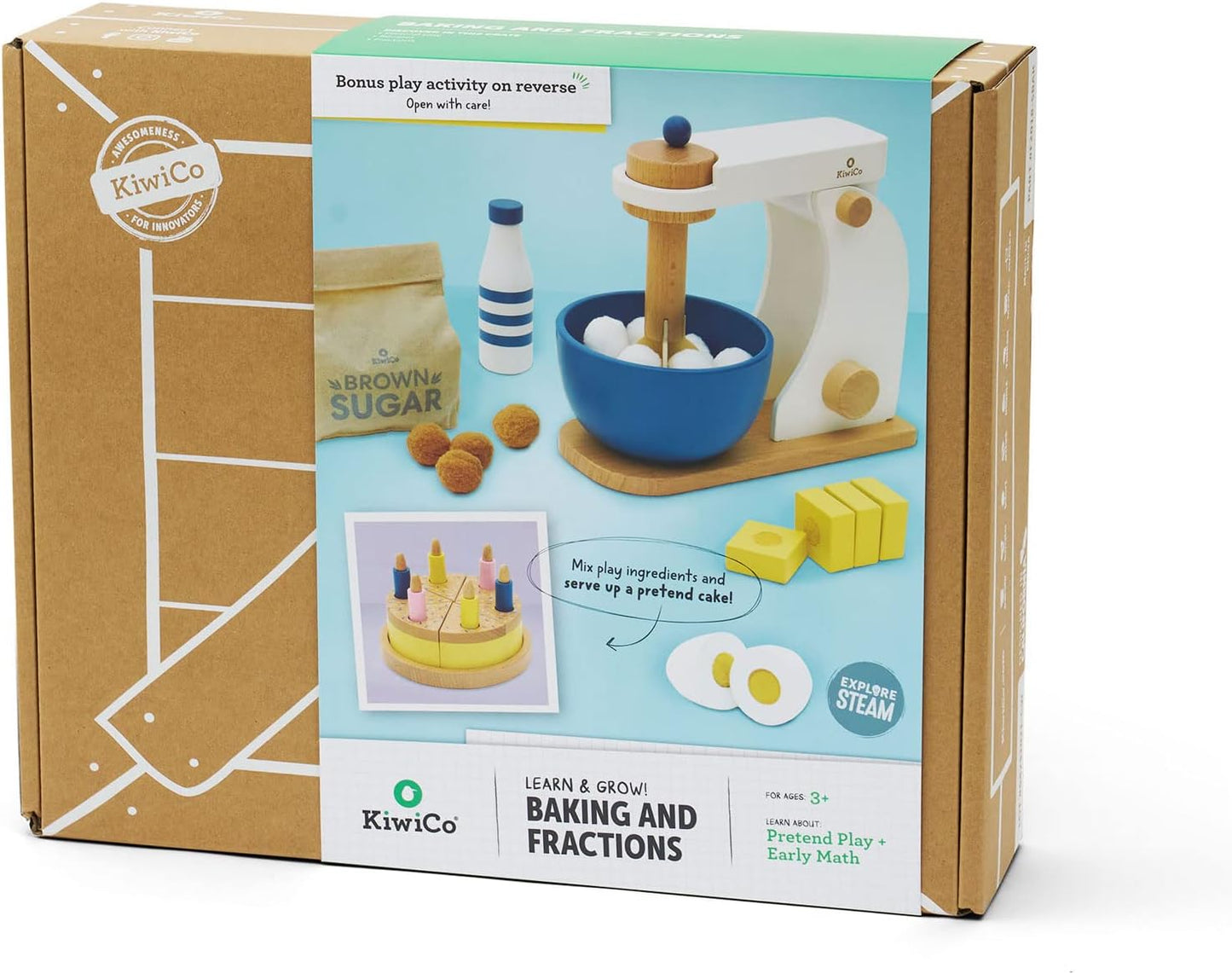 KiwiCo Batidora de Soporte para Hornear | Cocina de Juego | Set de...