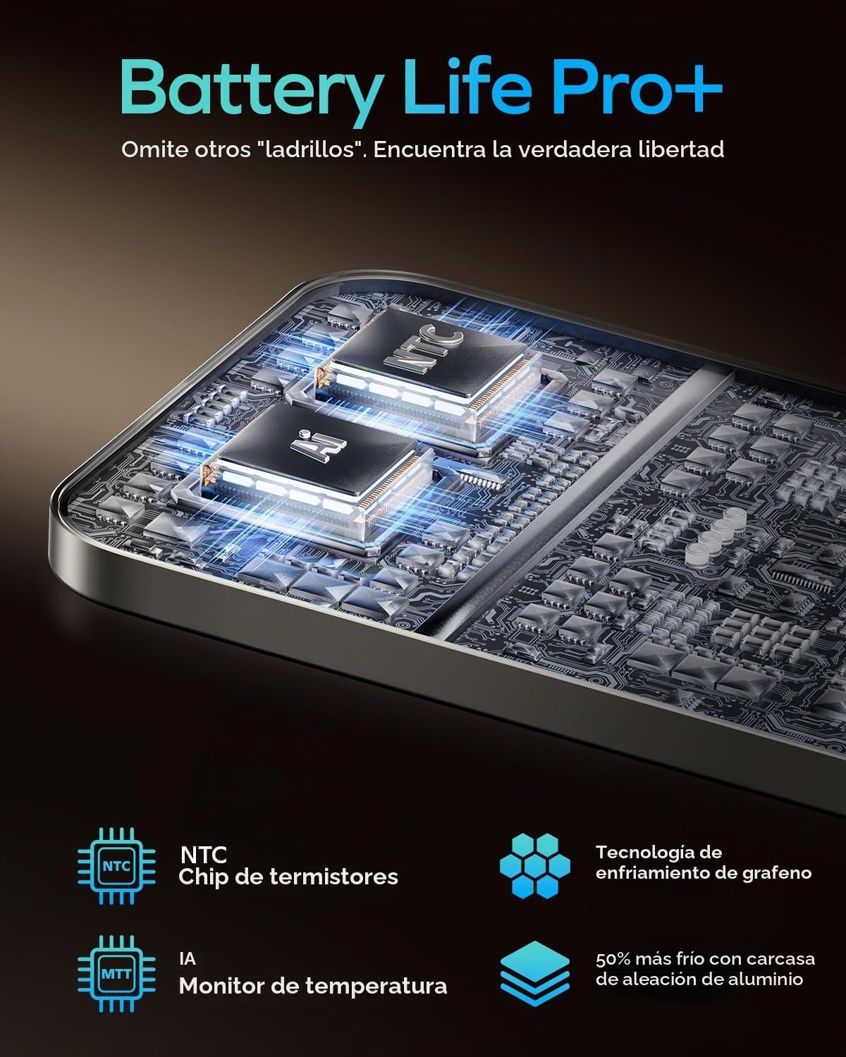 MOMAX Banco de energía inalámbrico magnético de 10000 mAh, cargador...