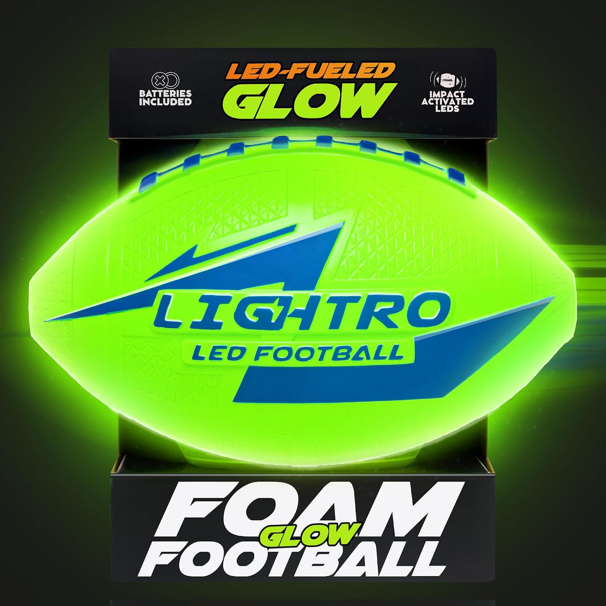 LIGHTRO - Balón de Fútbol Americano de Espuma Suave que Brilla en l...