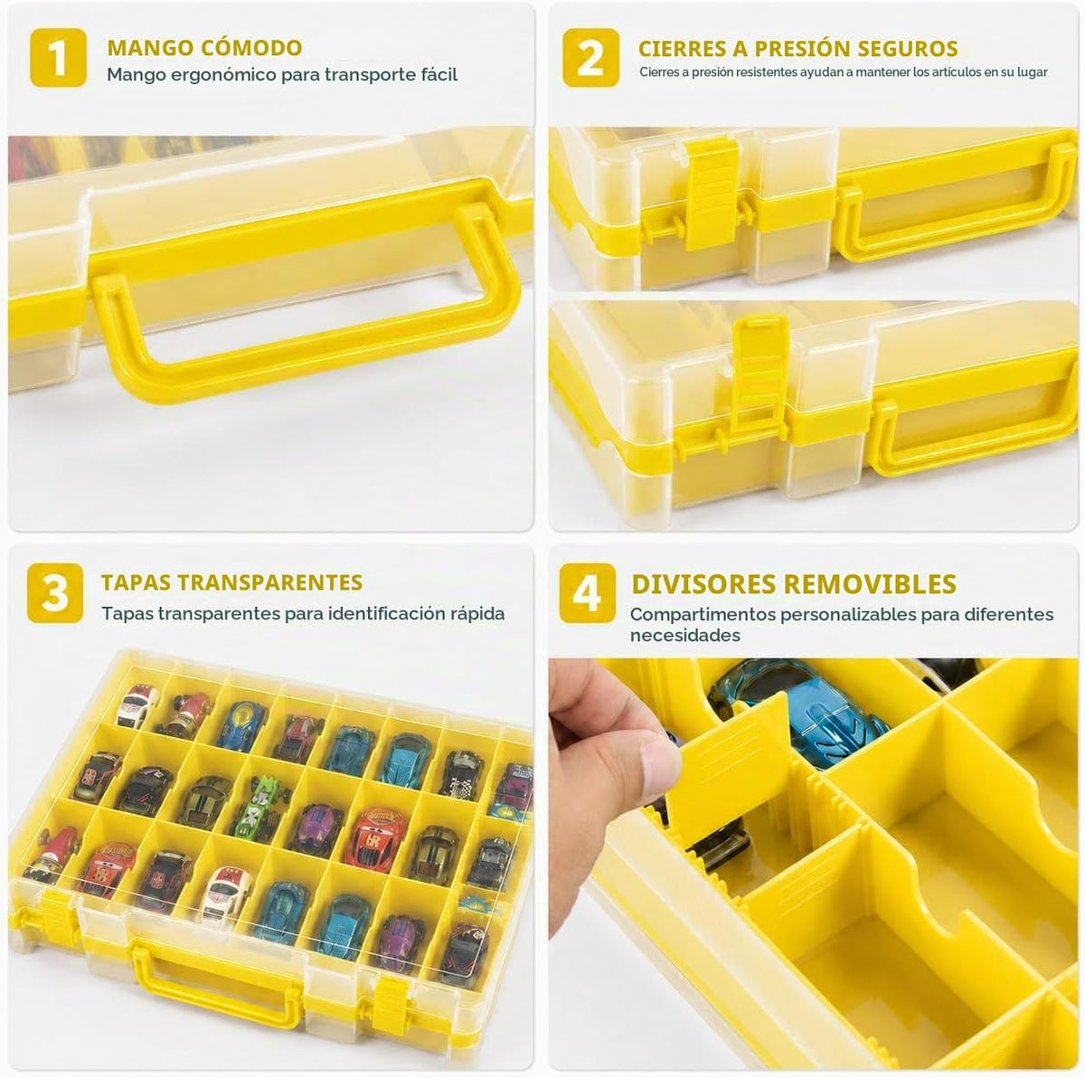 Estuche organizador de almacenamiento de juguetes compatible con au...