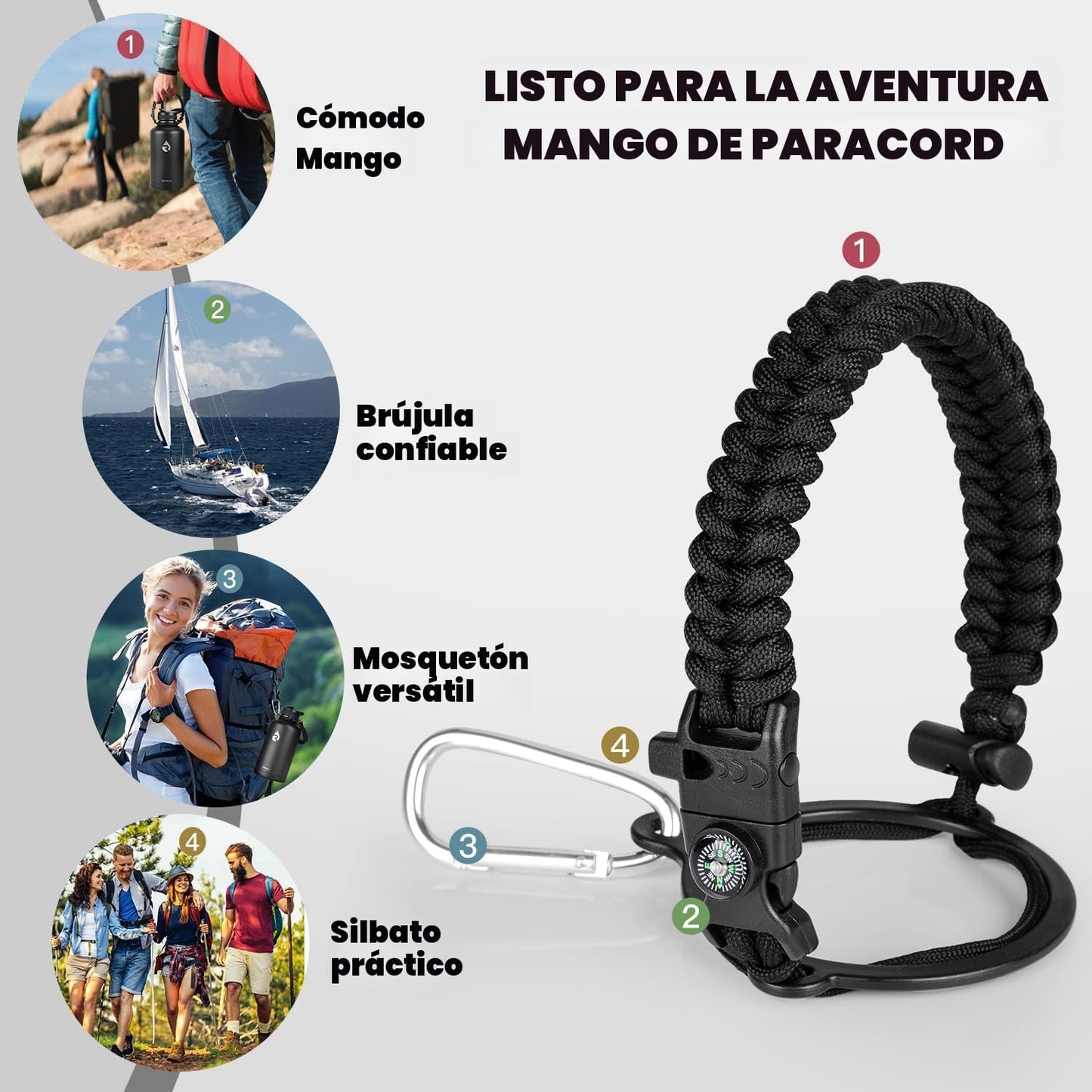 RAYMYLO Botella de acero inoxidable|Aislamiento al vacío de triple...
