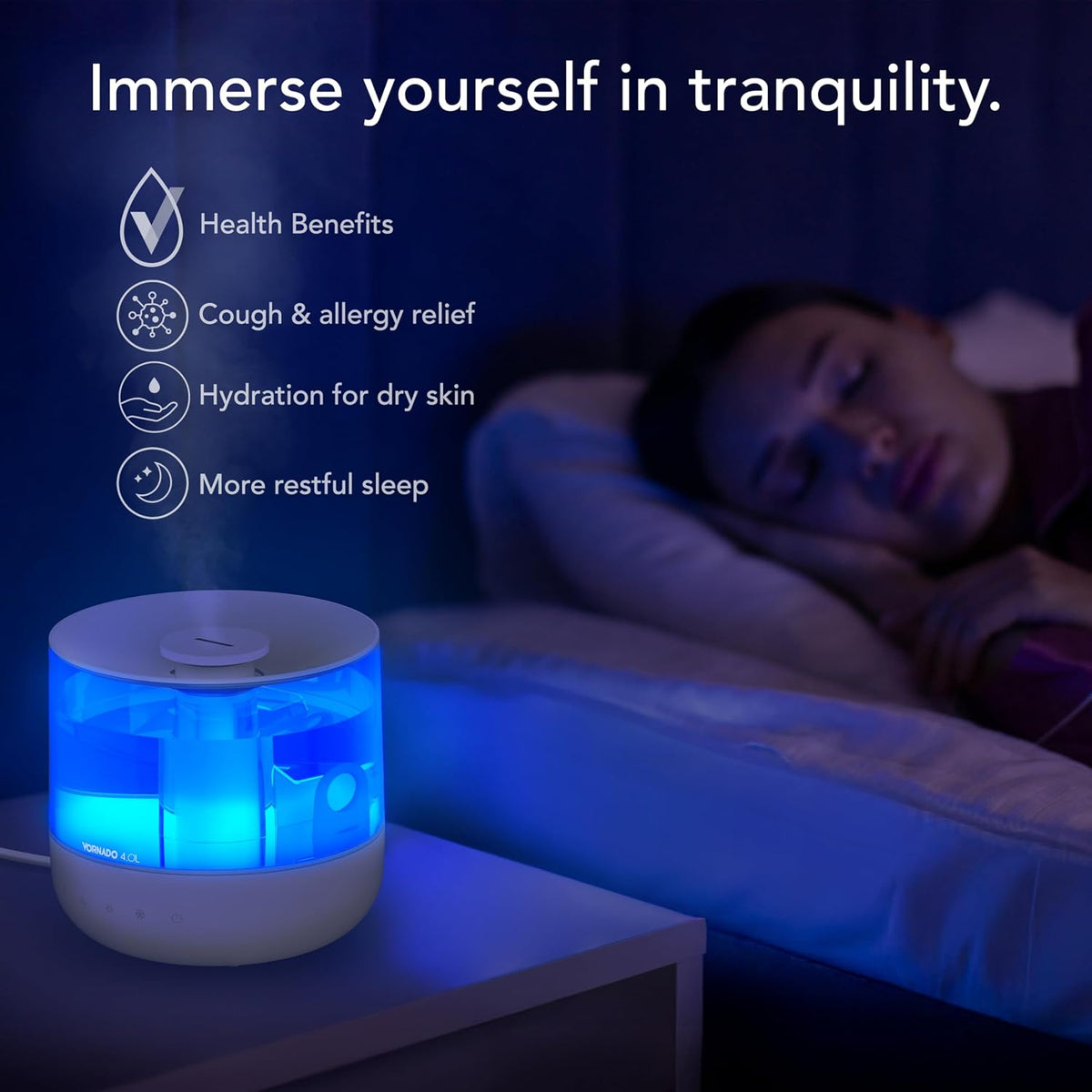 Vornado MISTIC - Humidificador ultrasónico de 4 habitaciones para t...