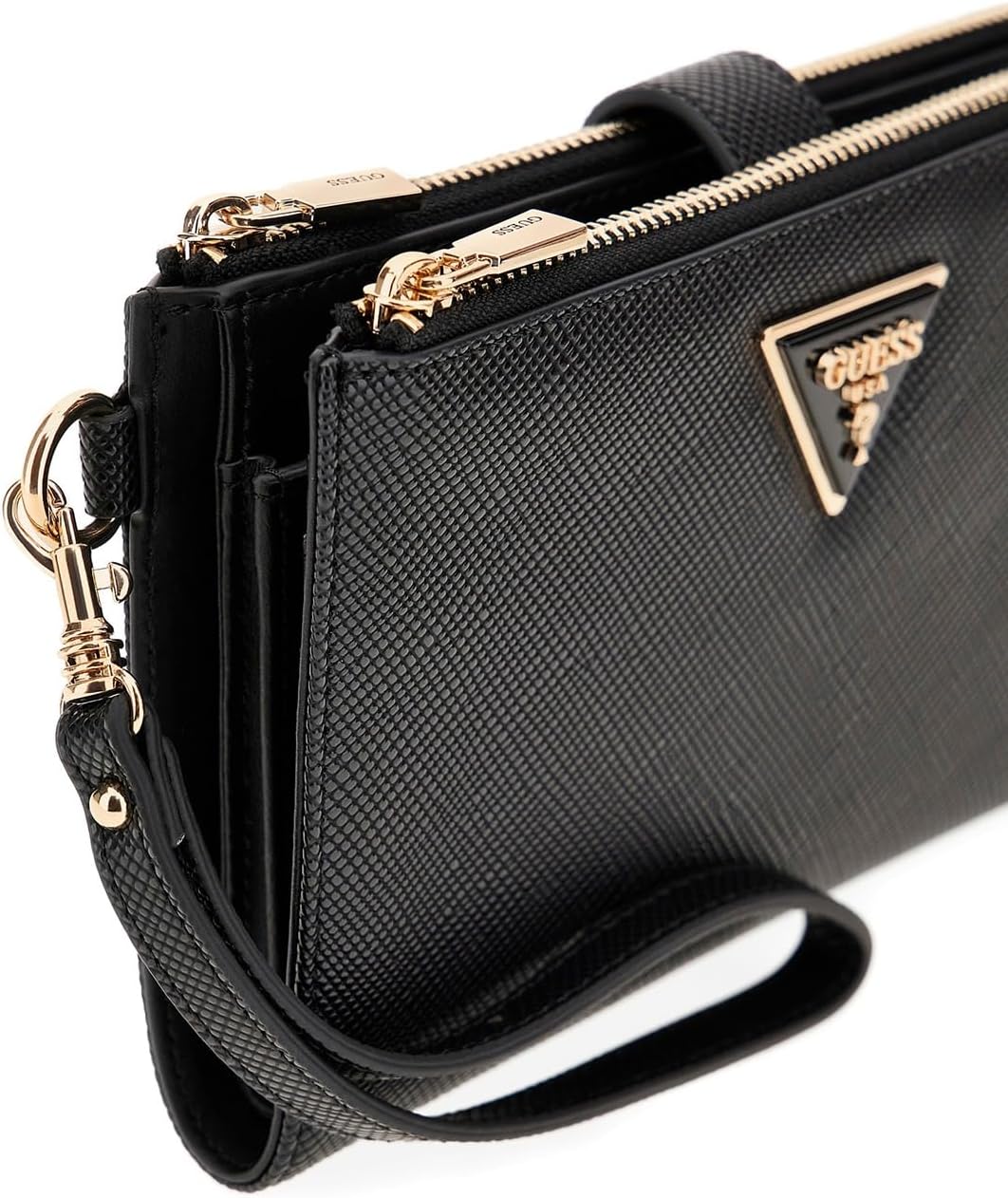 GUESS Cartera organizadora Laurel II con doble cremallera para muje...