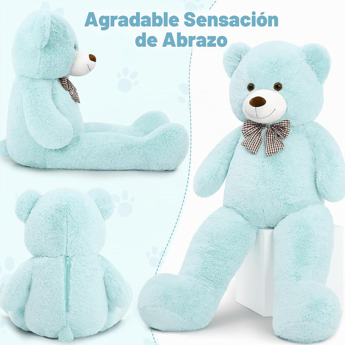 MaoGoLan Oso de peluche gigante de 4 pies, adorable y tierno animal...