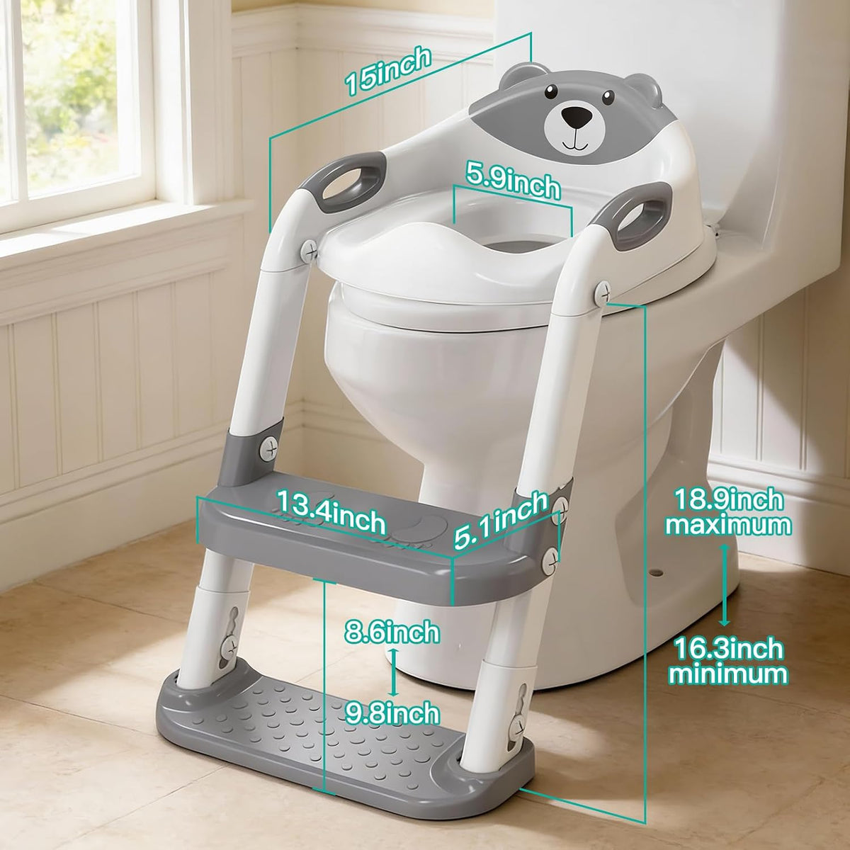 Inodoro de entrenamiento para ir al baño para niños pequeños, asien...