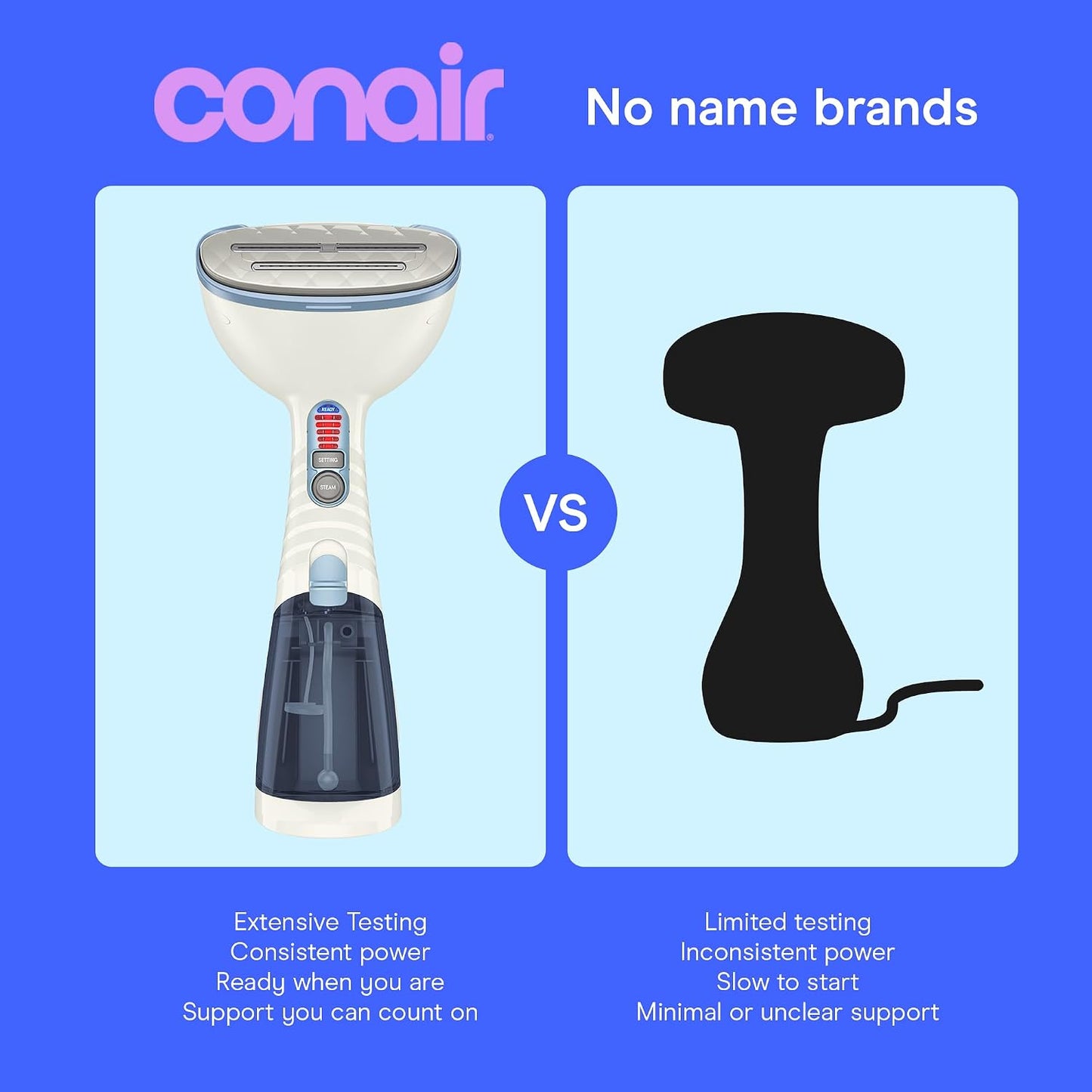Conair Vaporizador de ropa de mano para ropa, Turbo ExtremeSteam 18...