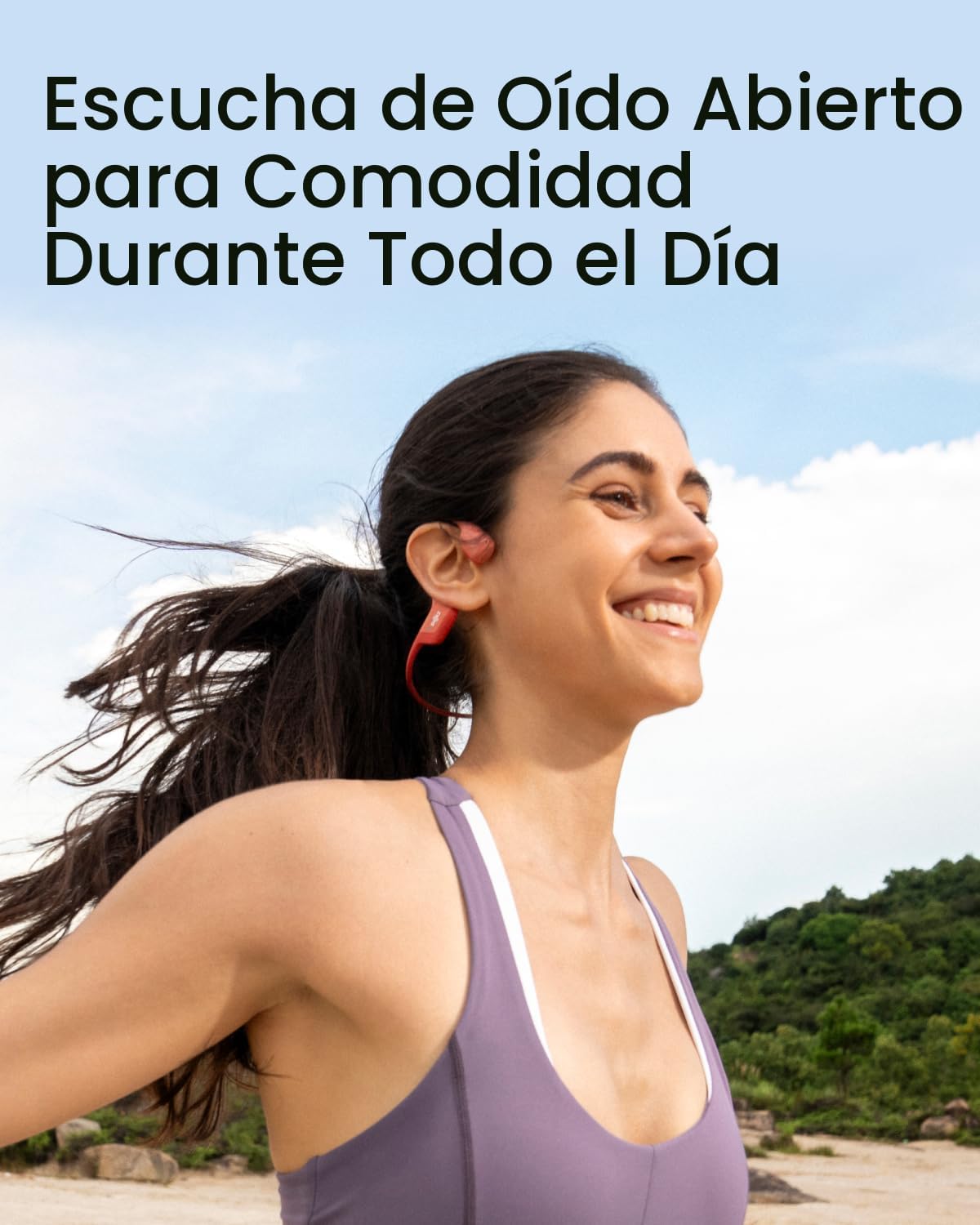 SHOKZ OpenRun Pro - Auriculares de conducción ósea, auriculares dep...