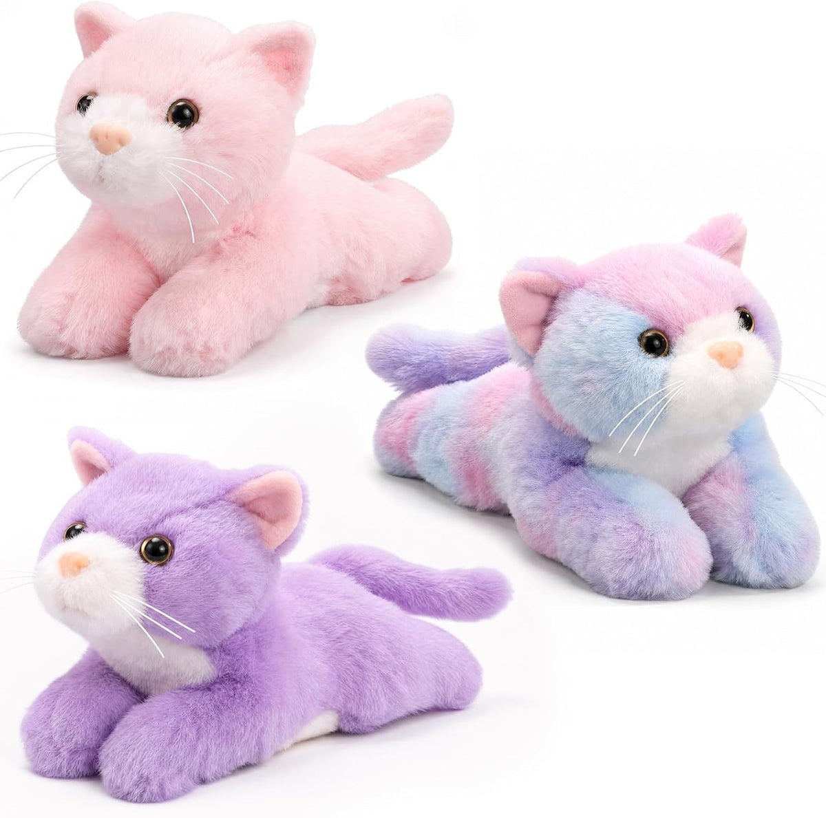 Harrycle 3 piezas de 9 pulgadas gato de peluche de juguete de regal...