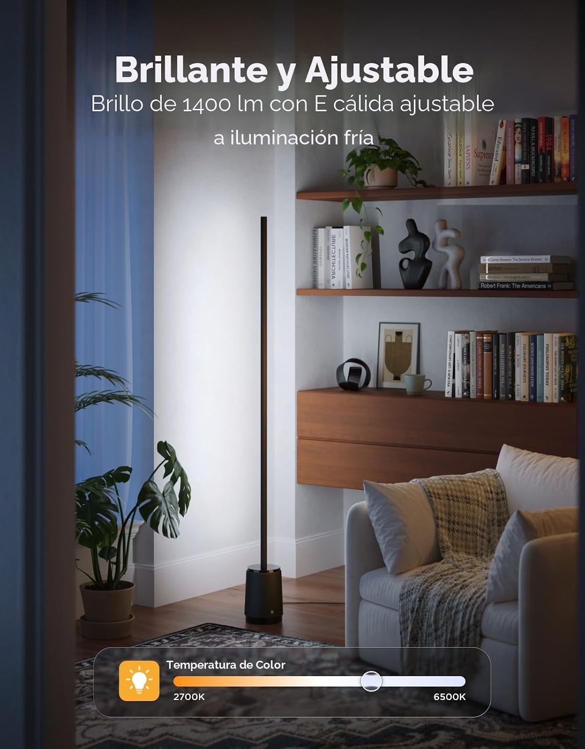 Govee Lámpara de pie de 3 lites, lámpara de esquina LED RGBIC intel...