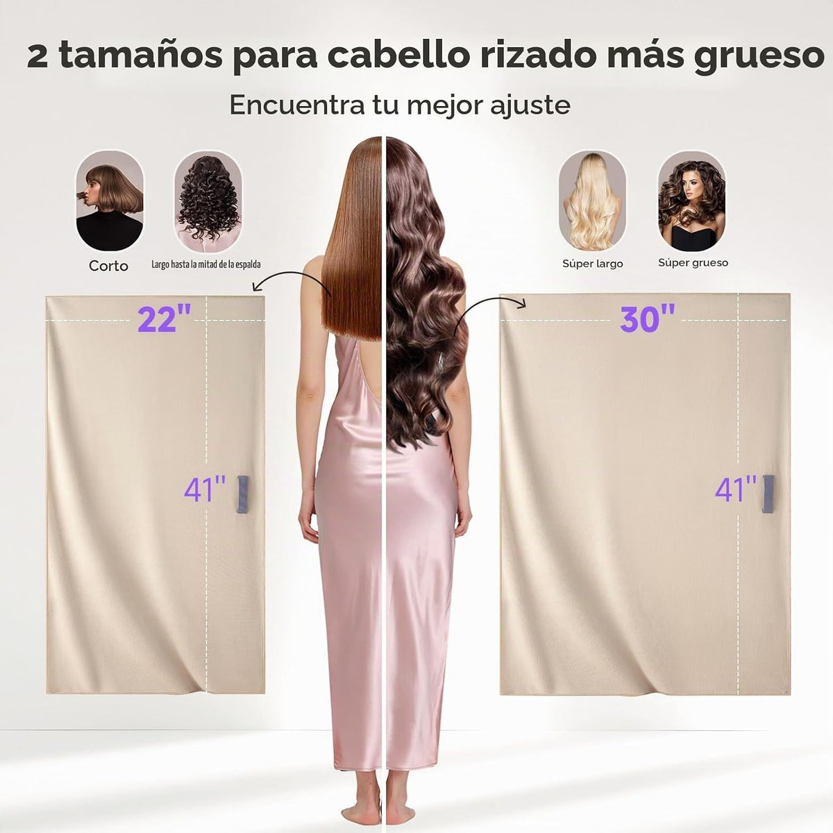 Umisleep Toalla de Microfibra para el Cabello, 41" x 30" Sú...