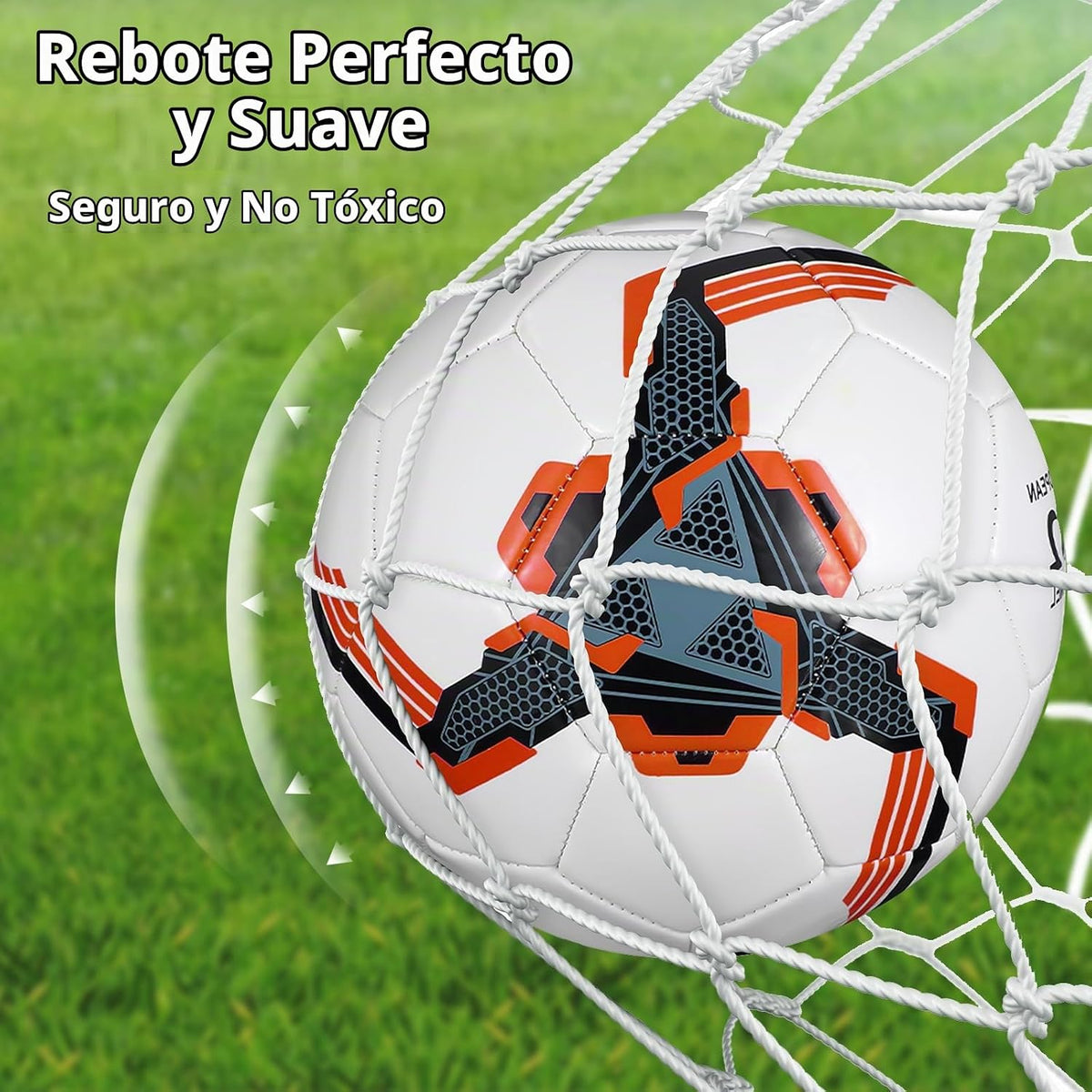 Tradder Paquete de 4 pelotas de fútbol con bomba, tamaño 3, 4, 5, p...