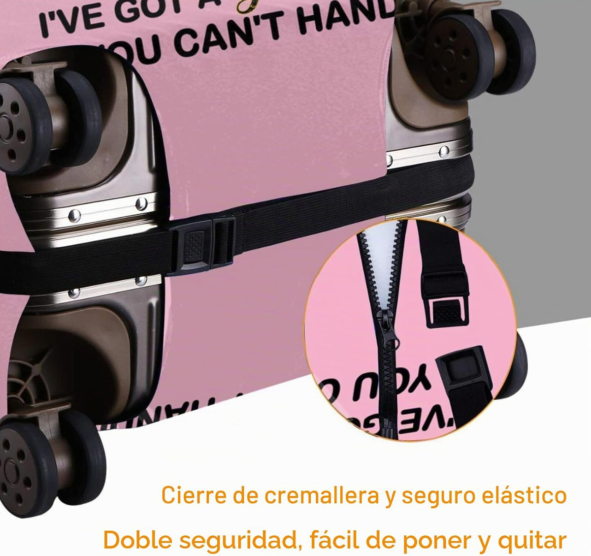Hepmant Protector de maleta de viaje para mujer afroamericana, elás...