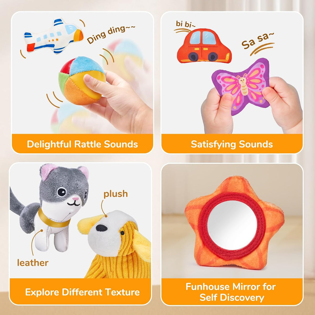 JoyCat Juguetes para bebés de 6 a 12 meses - Caja misteriosa de tel...