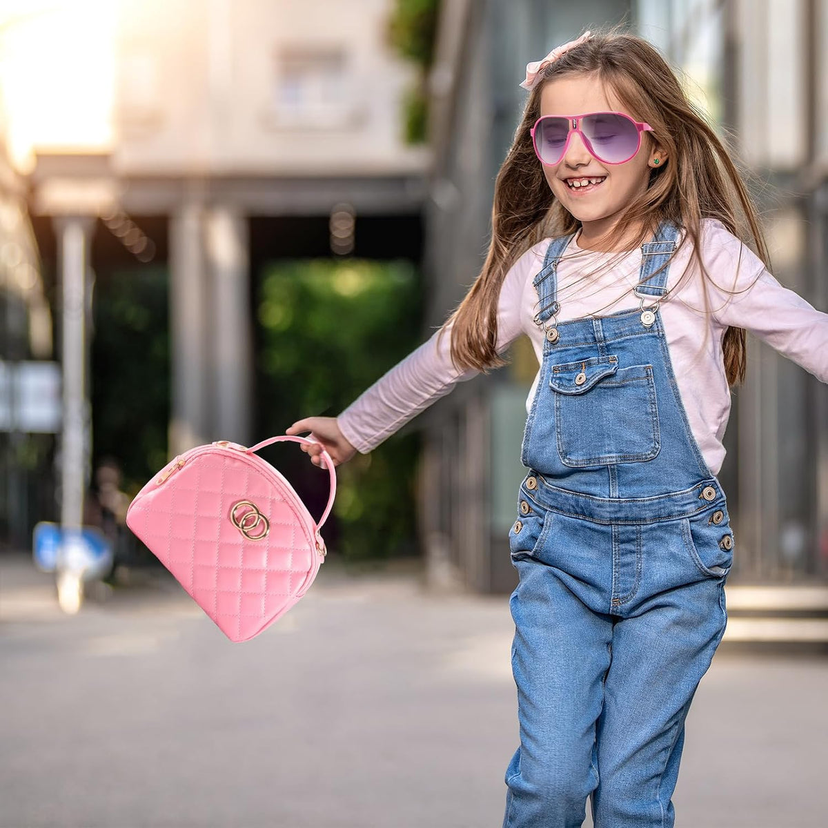 Bolso de niñas pequeñas, juego de maquillaje de simulación para niñ...
