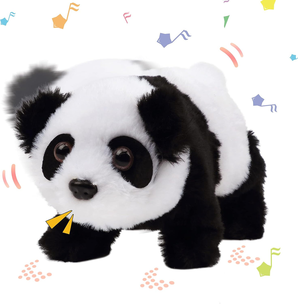 Hopearl Crawling Panda - Juguete electrónico interactivo de peluche...