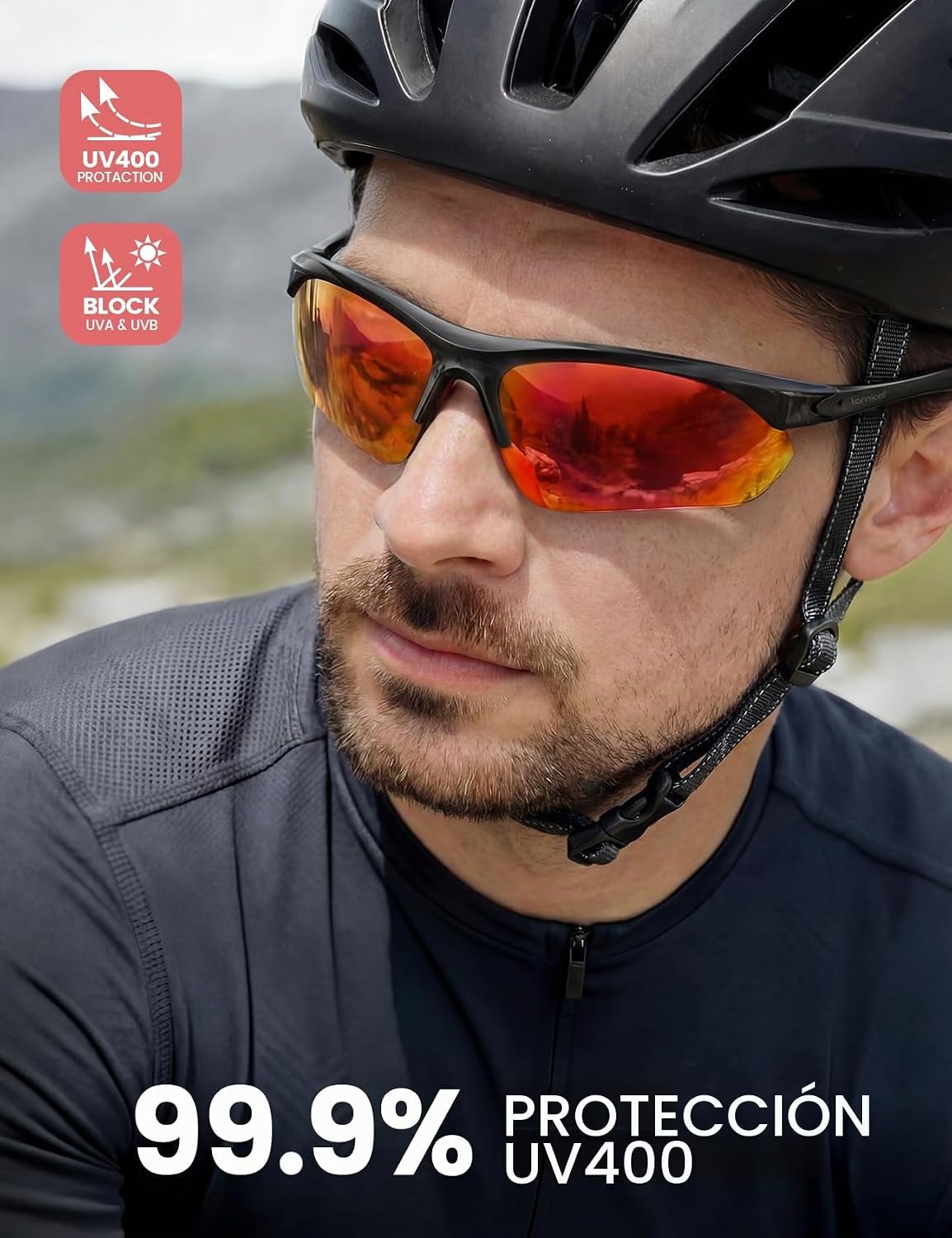 Lamicall Gafas de Sol Deportivas polarizadas de 22 g para Hombres y...