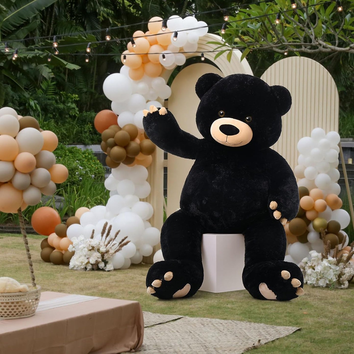 MorisMos Oso de peluche gigante de 5 pies, 59 pulgadas, oso de pelu...