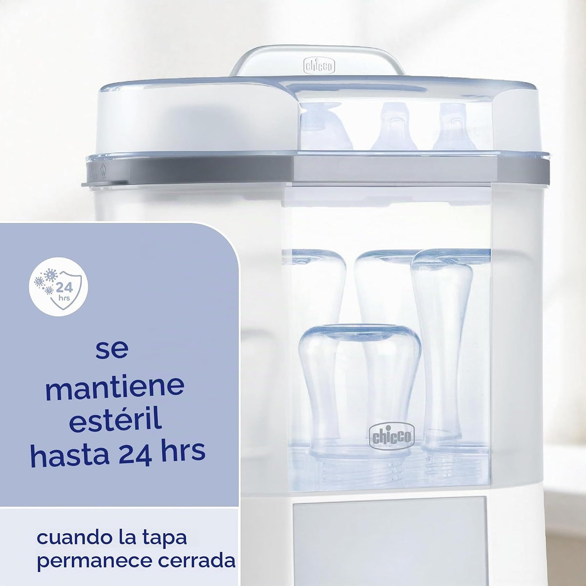 Chicco Esterilizador y secador avanzado para biberones y accesorios...