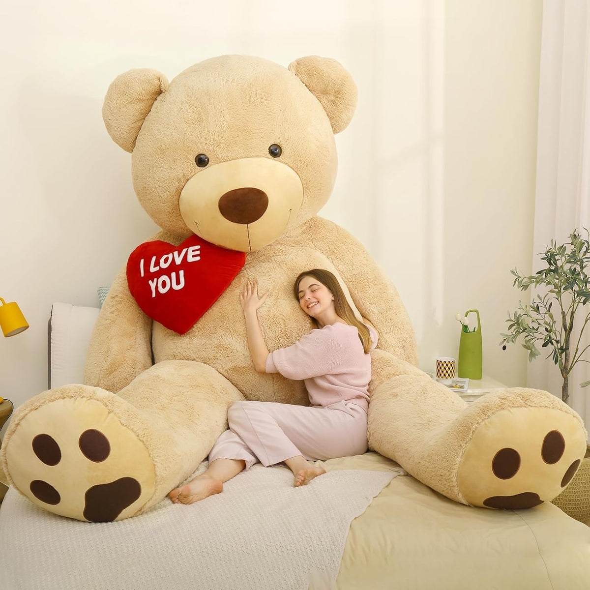 MaoGoLan Oso de peluche gigante de 10 pies de alto, con texto en in...