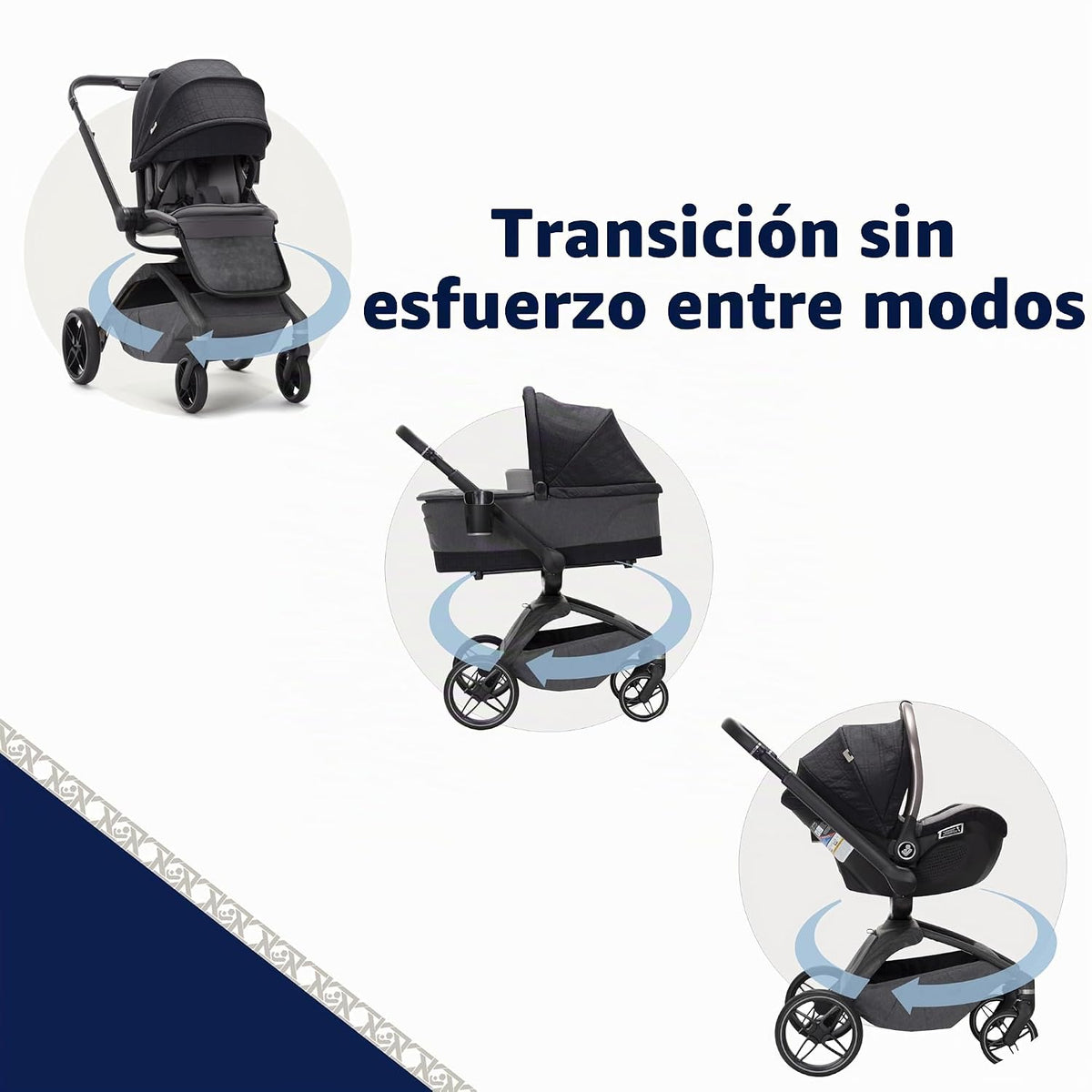 Maxi-Cosi Tana 360 - Cochecito modular giratorio, cochecito y asien...
