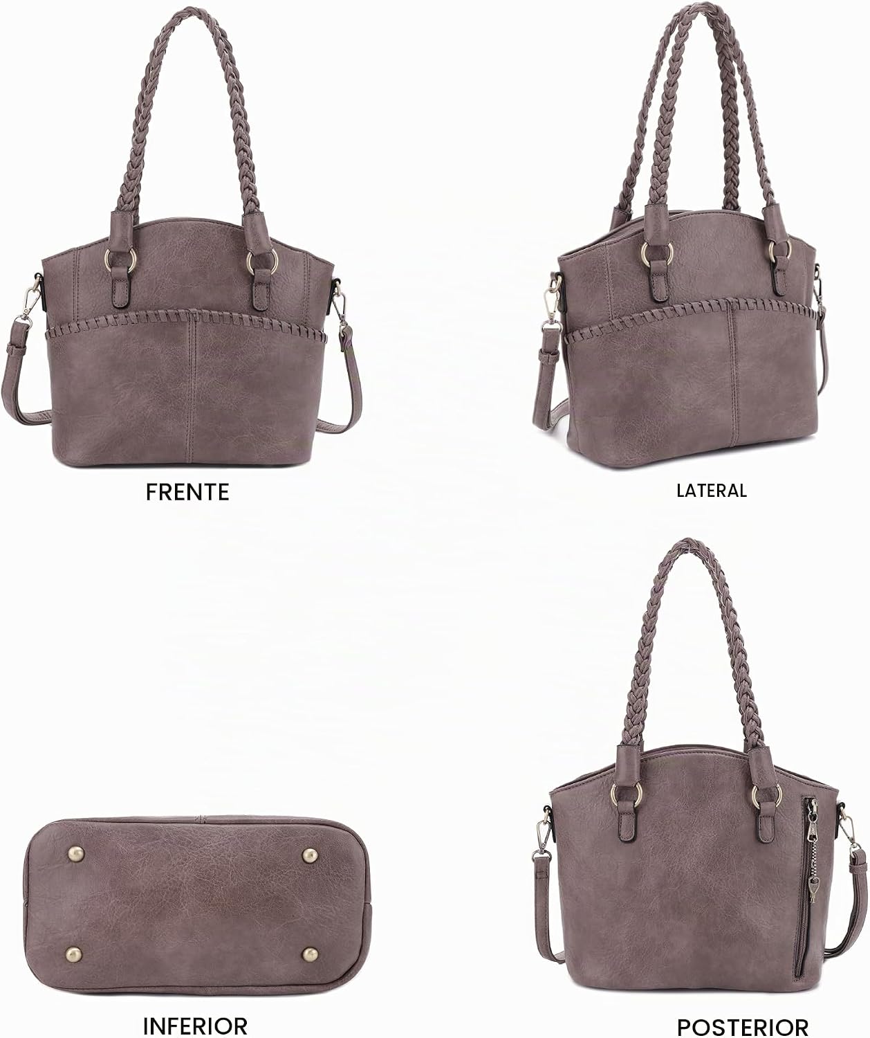 JESSIE &amp; JAMES Bella - Bolsas de mano ocultas para mujer con ce...