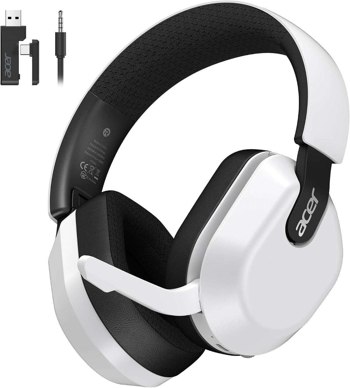 Acer Auriculares inalámbricos para juegos para PS5, 2.4 GHz y Bluet...