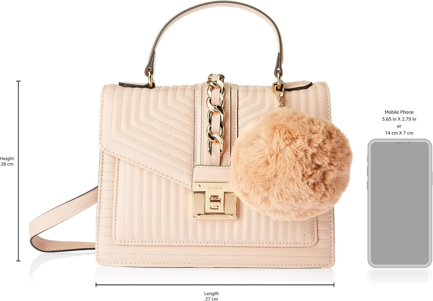 ALDO Bolso Jerilini regular con asa superior para mujer