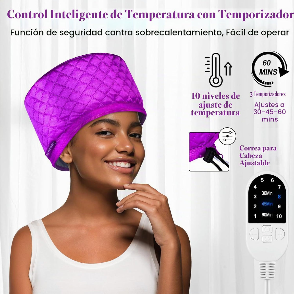 TEPENAR Vaporizador de cabello para acondicionamiento profundo: tap...