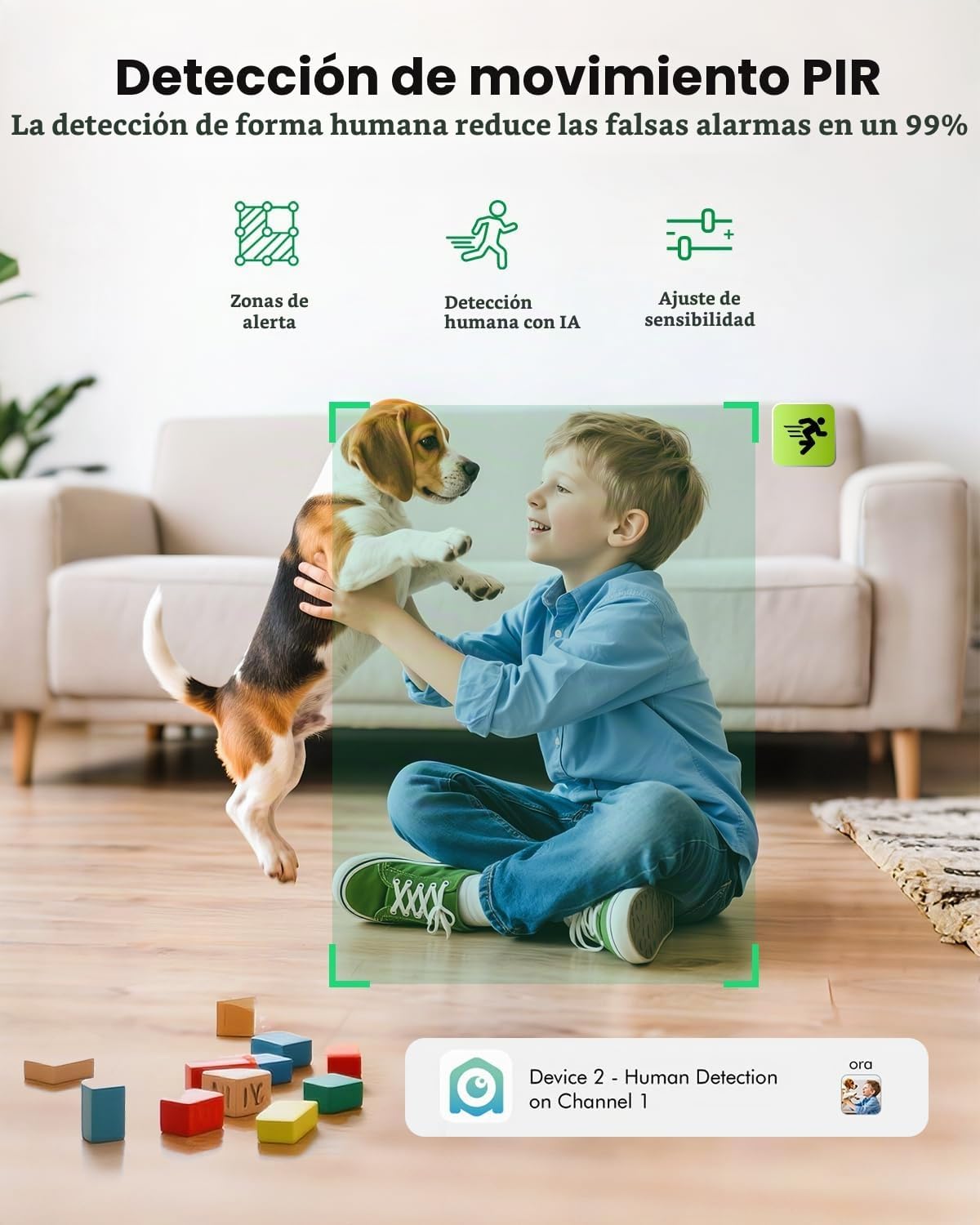 Paquete de 2 cámaras inalámbricas con batería para interiores con v...