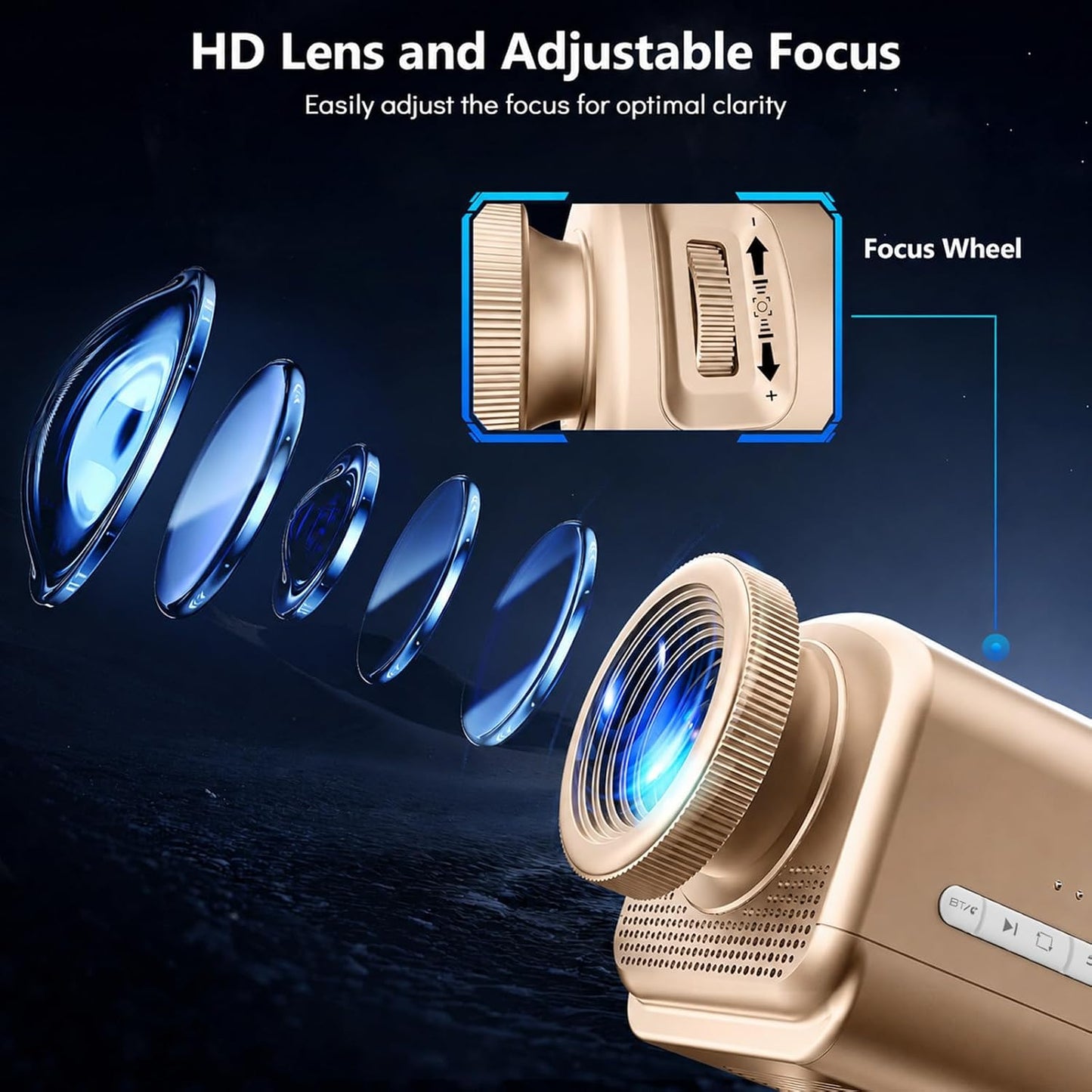 Rossetta Proyector 3D, proyector de galaxia 3D HD de 60 temas con a...