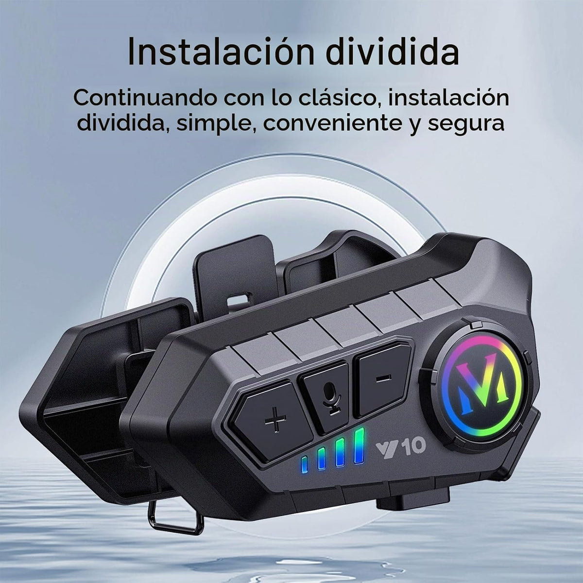 BTQILEYOO Y10-2X Auriculares Bluetooth para Casco de Motocicleta, I...