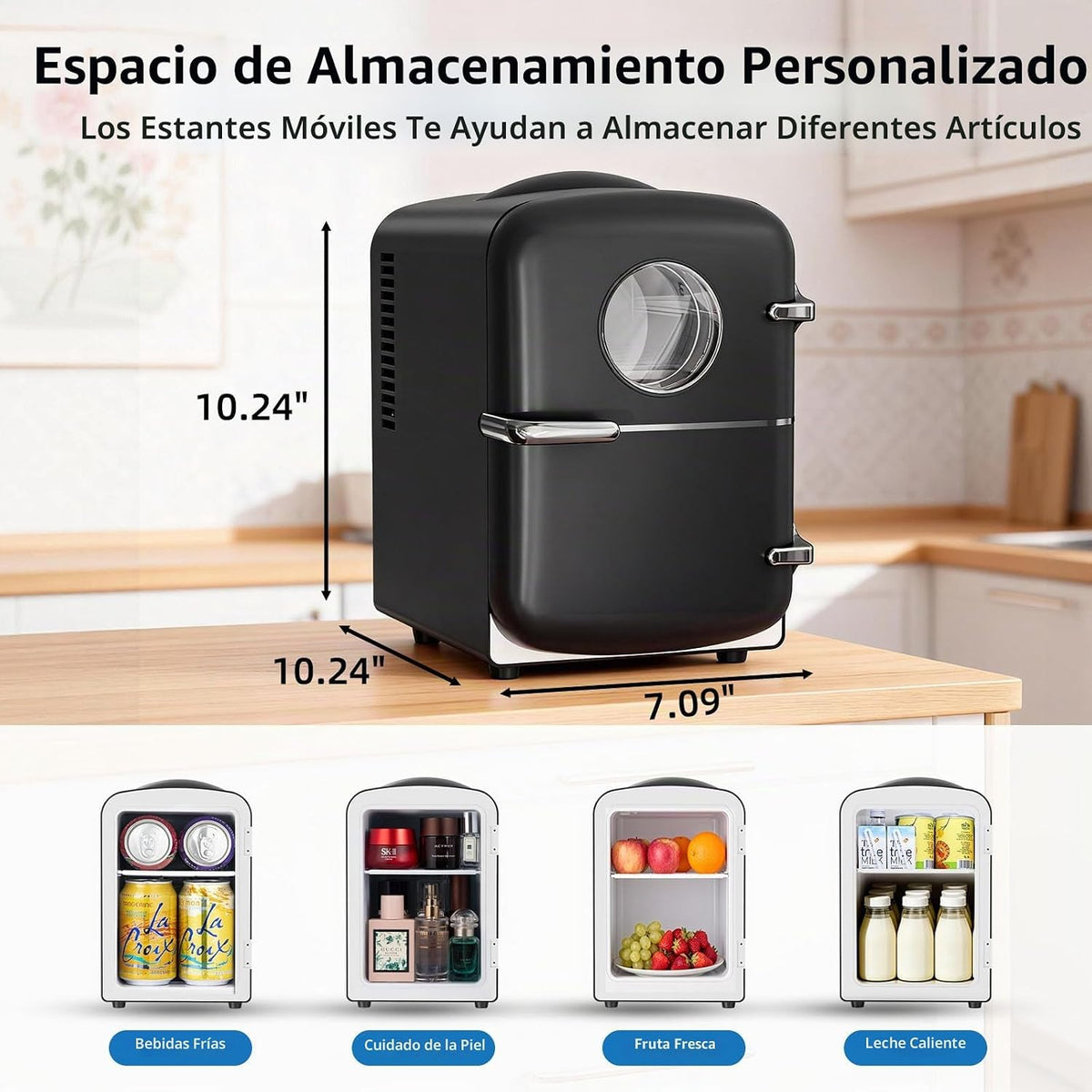 Antarctic Star Mini nevera, capacidad de 4 litros\/6 latas, refrige...