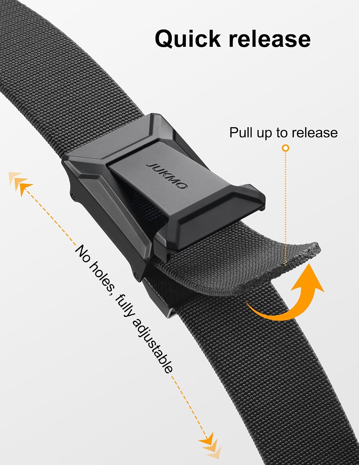 JUKMO - Cinturón táctico elástico para hombres, cinturón rigger mil...