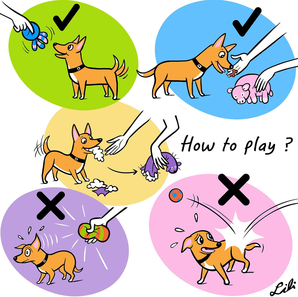 CHIWAVA 4PCS 2.4" Squeak Latex Puppy Toy Funny Animal Sets para...