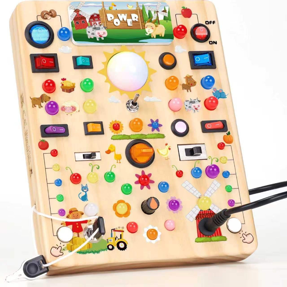 RichBoy Montessori - Tablero de juguete para niños de 1 a 3 años, j...