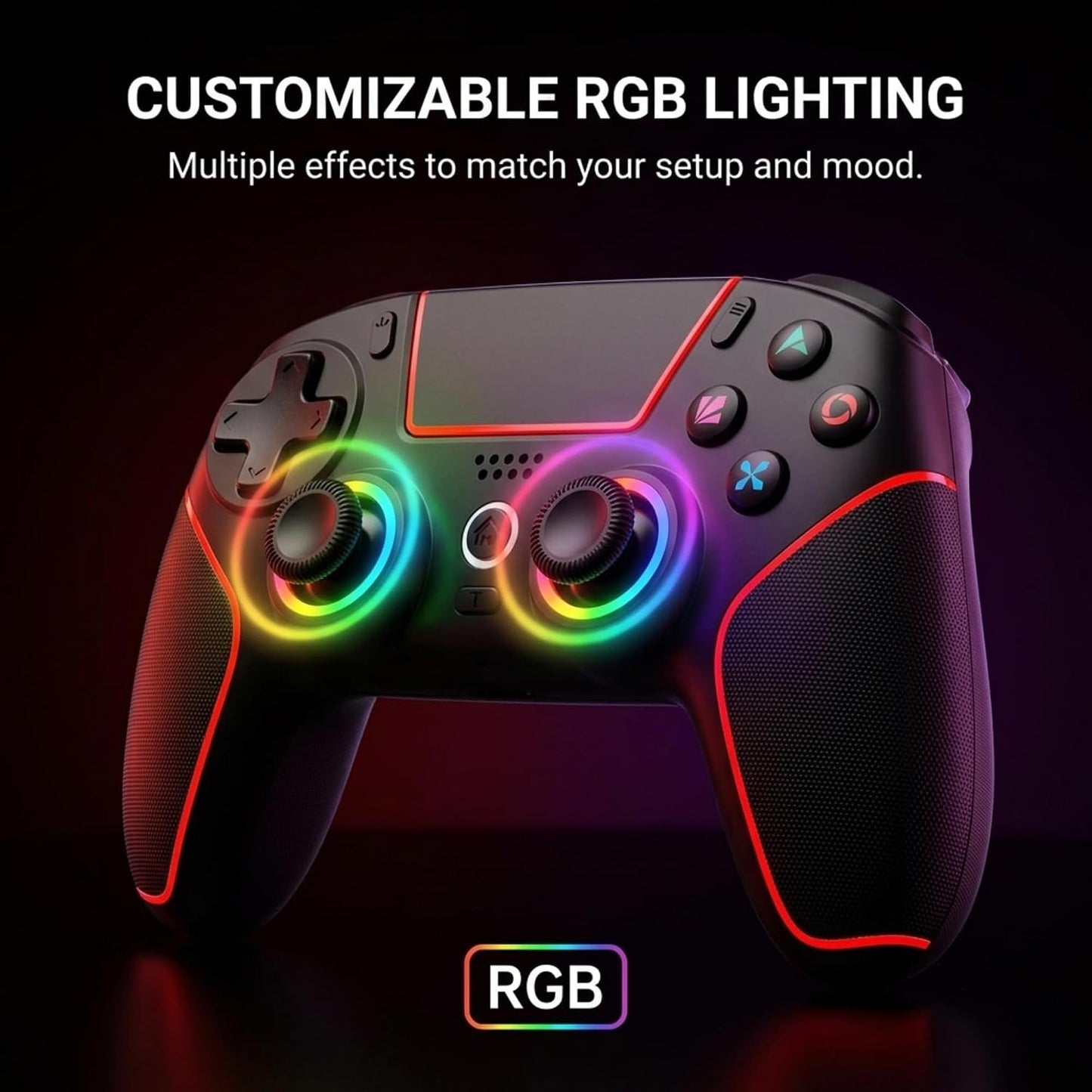 ZORVATEK Mando inalámbrico para juegos compatible con PS5, PC, Xbox...