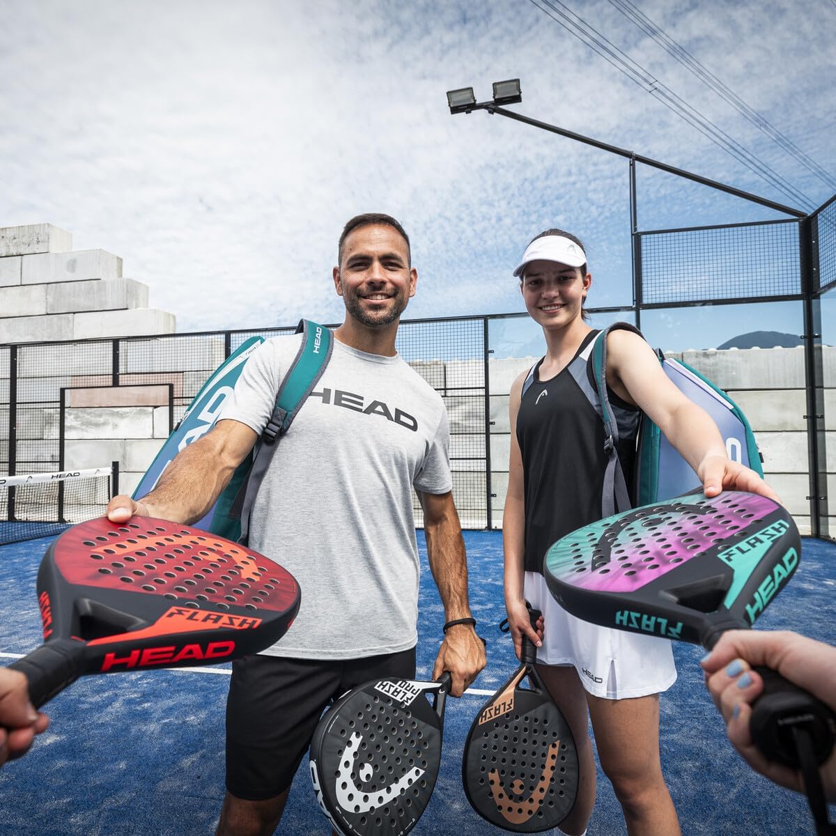 Pala de tenis HEAD Serie Flash Padel\/Pop | Diseño de lágrima de gr...