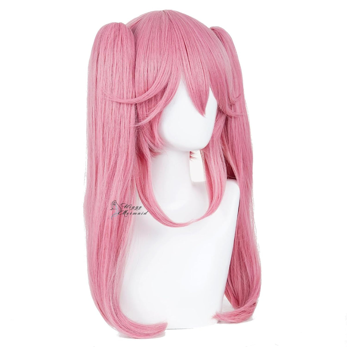 SL Anime - Peluca rosa con colas de caballo, para mujeres y niñas,...
