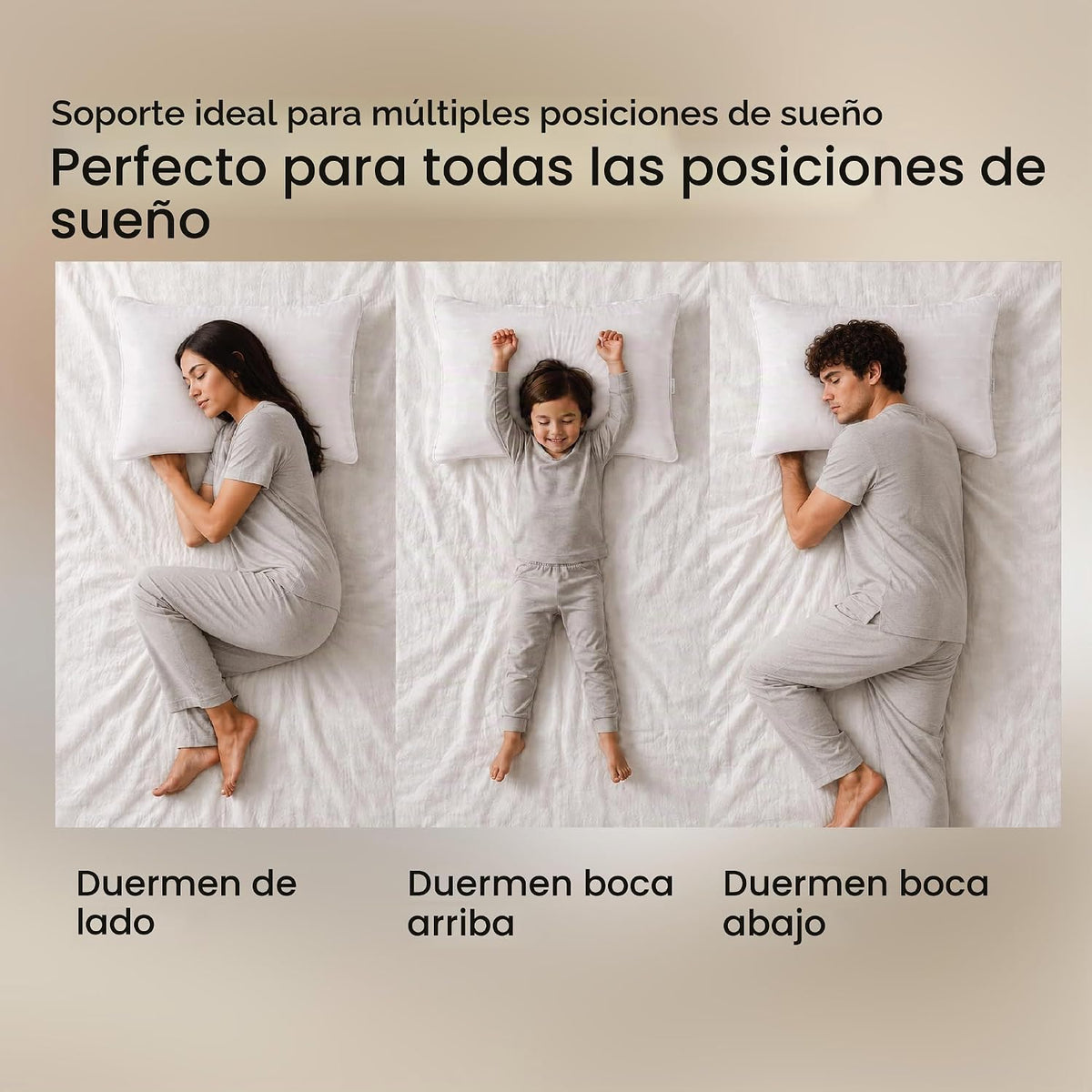 Calvin Klein Almohada de hotel de lujo tamaño King Set de 2 plumón...