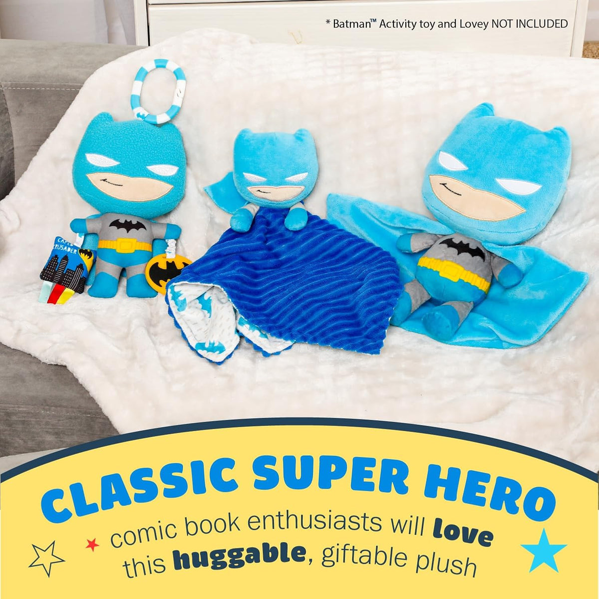 Kids Preferred DC Comics - Animal de peluche suave y abrazable de B...