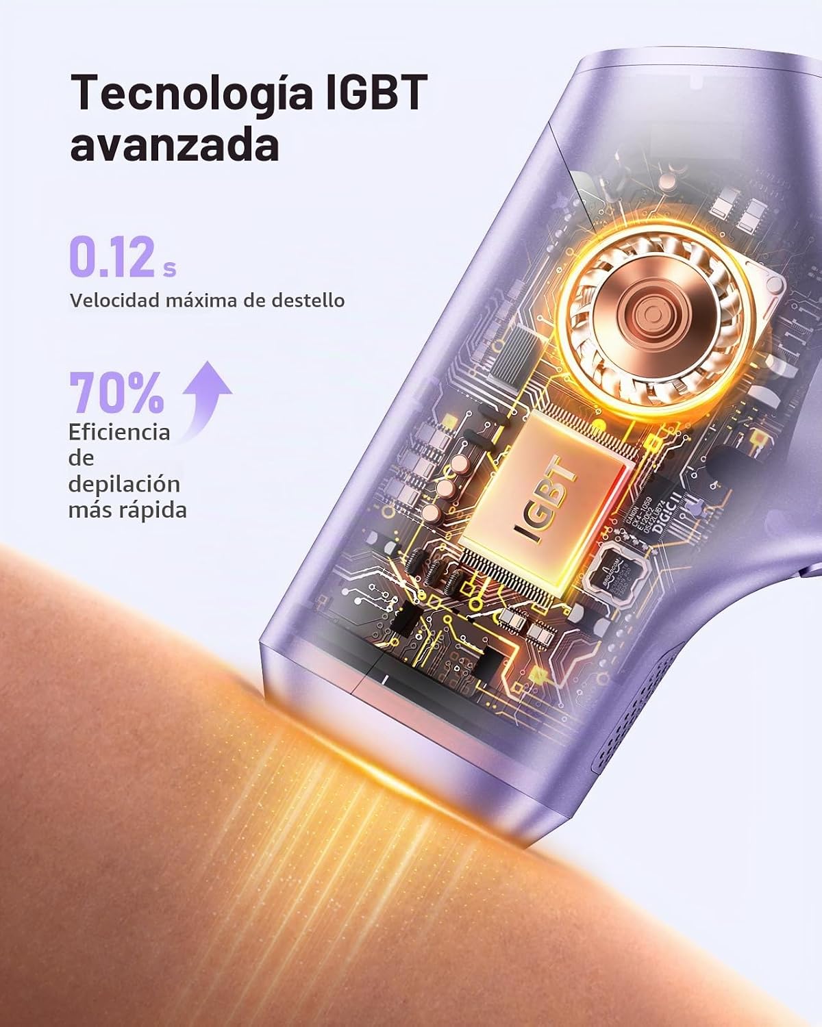 LYSMOSKI Depilación láser para mujeres y hombres, dispositivo de de...