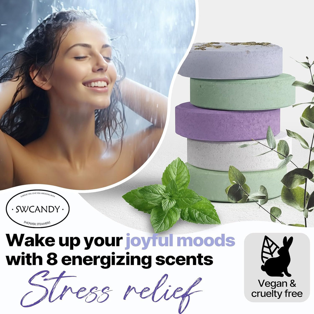 SWCANDY Vaporizadores de ducha, regalos de aromaterapia para mujere...
