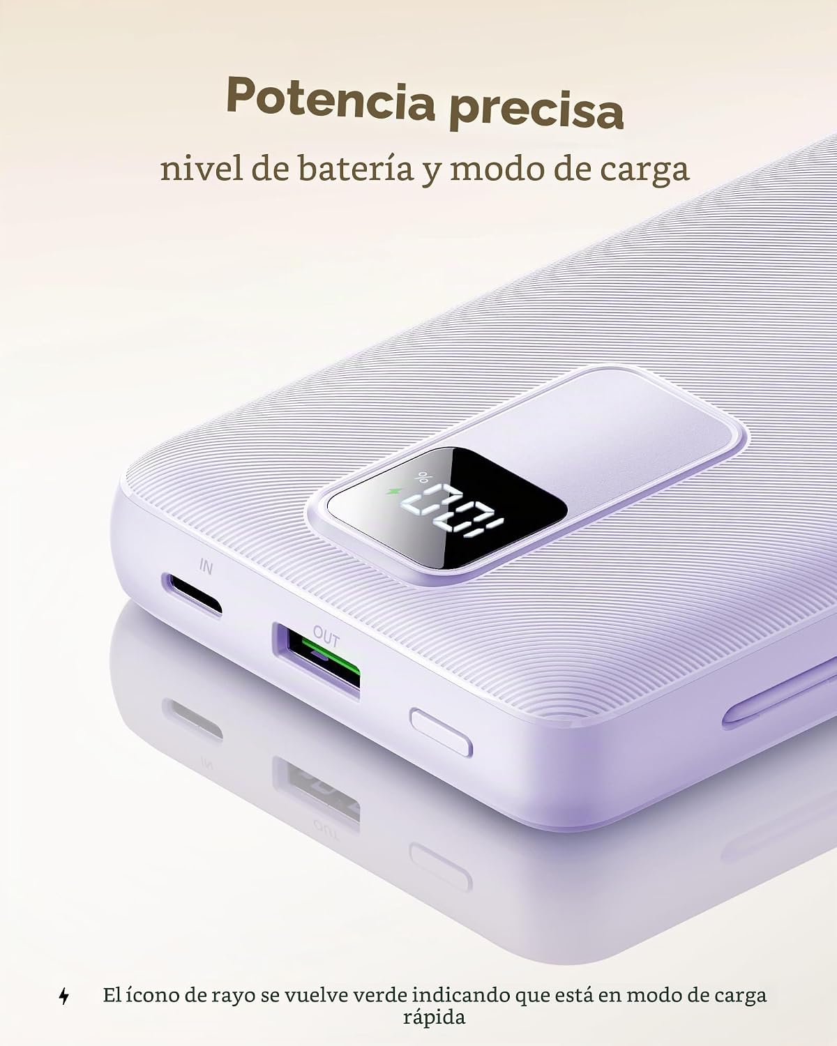 charmast Cargador portátil de 20000 mAh con cables integrados y enc...